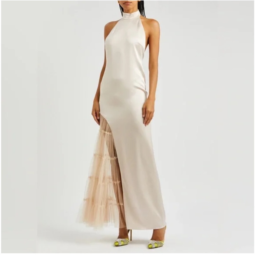 Alice + Olivia Ryn Champagne Dress